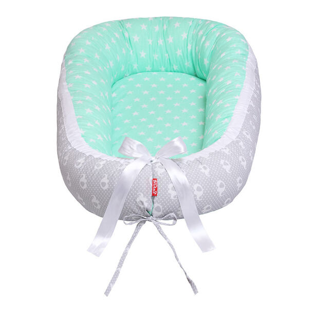 Scamp hniezdo soft, GreenGreyElephant
