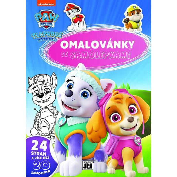 Jiri Models Omaľovánky A4 so samolepkami Tlapková patrola