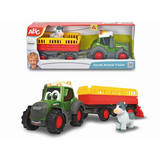 D 4115001 ABC Traktor Fendti s prívesom 30 cm-poškodený obal