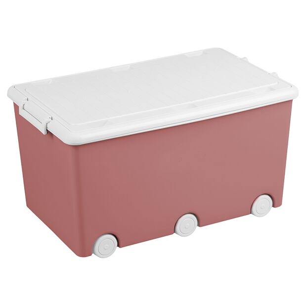TEGA Viacúčelový box na hračky ružový