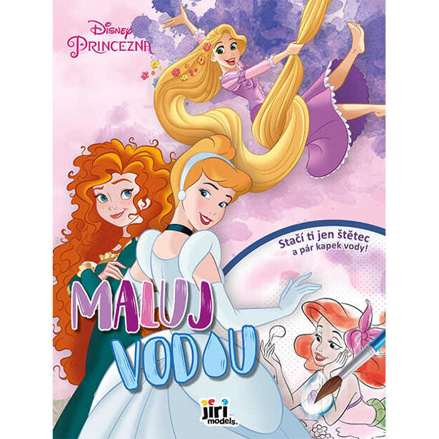 Jiri Models Maľuj vodou A4 Disney Princezné