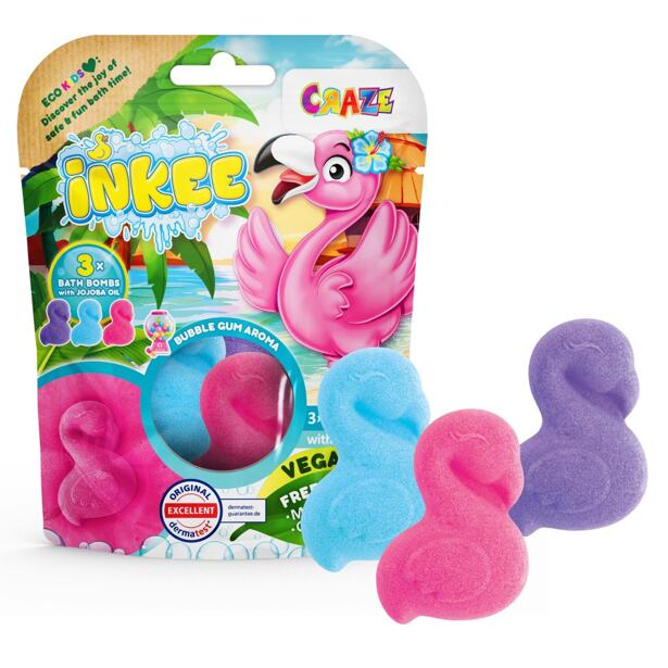 INKEE Šumivá bomba do vane - Plameniak