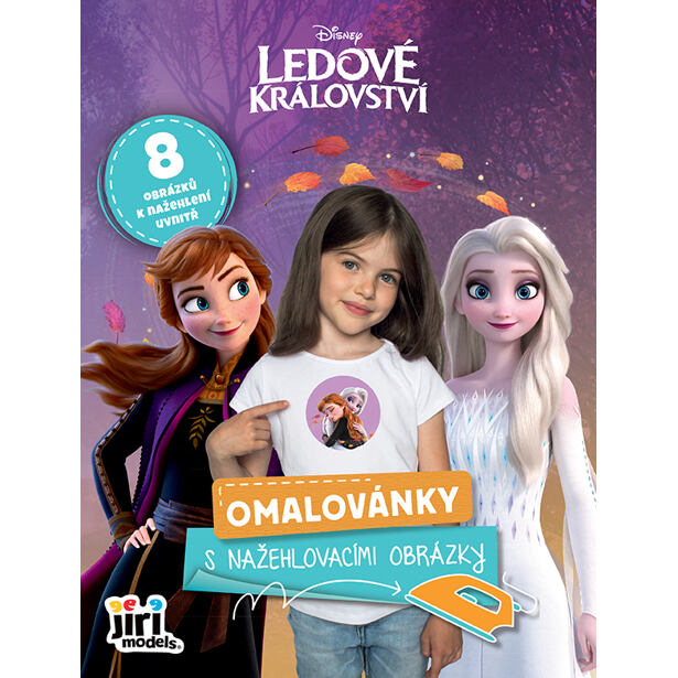 Jiri Models Omaľovánky s nažehľovacími obrázkami Ľadové kráľovstvo