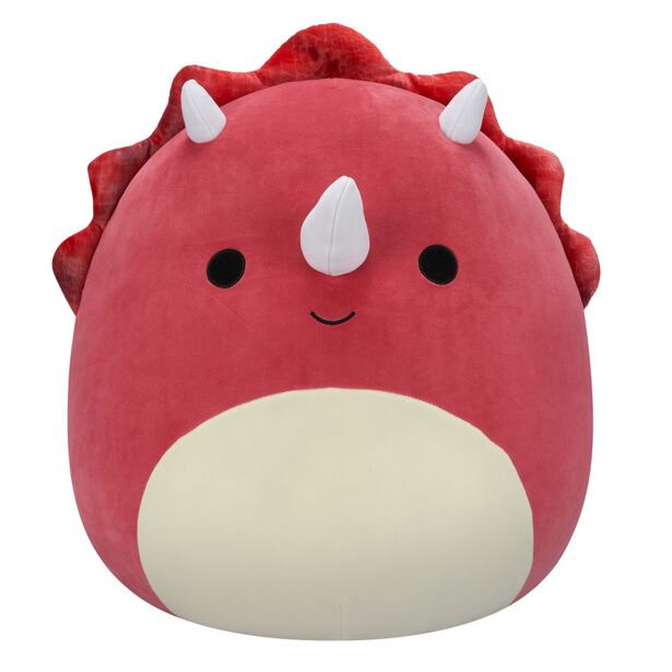 SQUISHMALLOWS Červený triceratops - Tristan, 50 cm