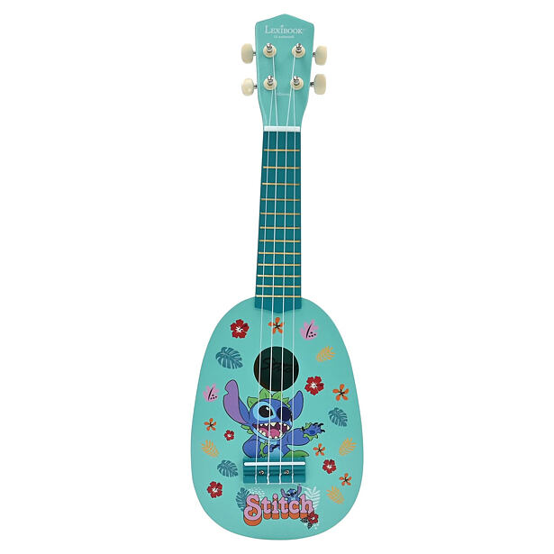 Lexibook Drevené ukulele s nylonovými strunami 53 cm Disney Stitch