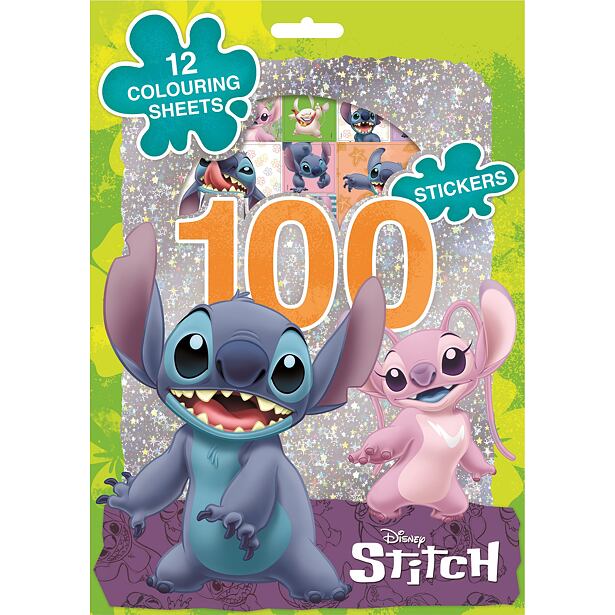 Jiri Models 100 samolepiek s omaľovánkovými listami Lilo & Stitch