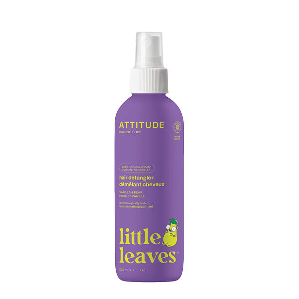 Sprej pro snadné rozčesávání vlásků ATTITUDE Little leaves s vůní vanilky a hrušky 240 ml