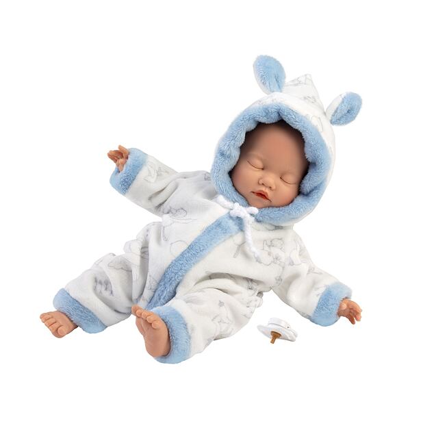 Llorens 63311 LITTLE BABY spiace realistická bábika bábätko s mäkkým látkovým telom 32 cm