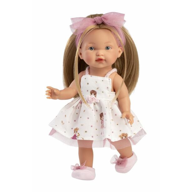 Llorens 28038 VALERIA realistická bábika s celovinylovým telom 28 cm