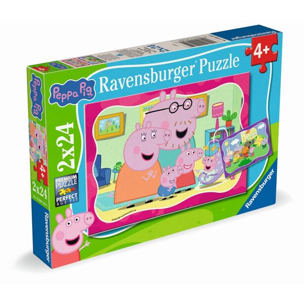 Ravensburger Prasiatko Peppa Puzzle 2x24 dielikov