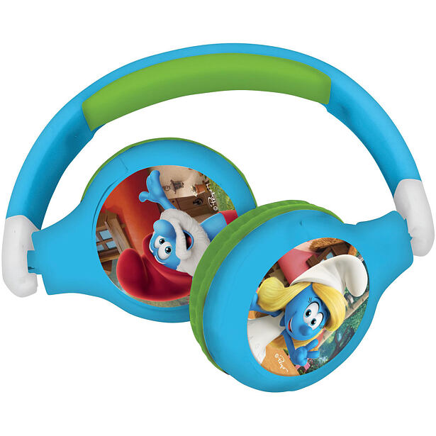 Lexibook Skládací bezdrátová sluchátka Šmoulové