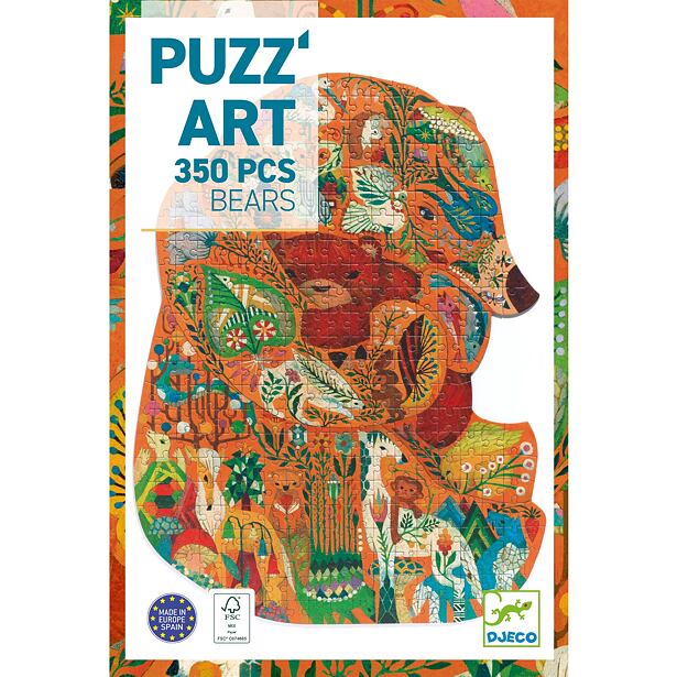DJECO Puzz’Art Medvěd 350 dílků