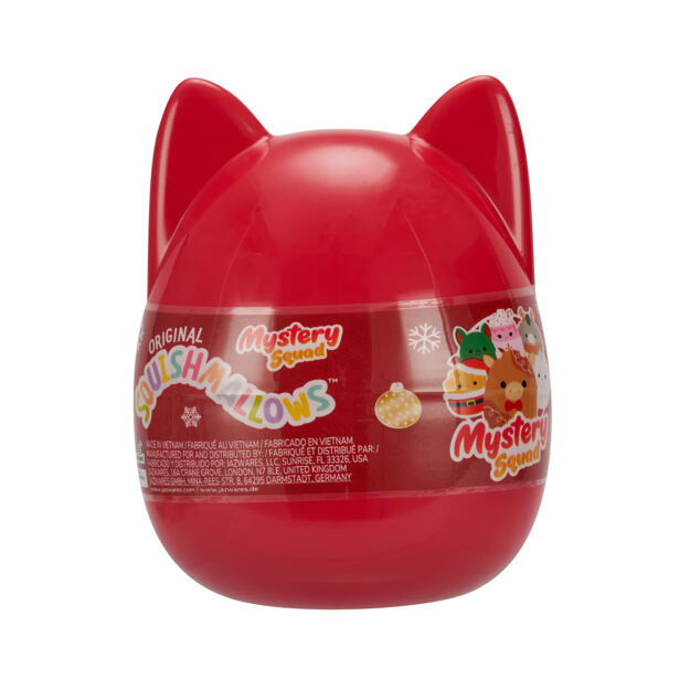SQUISHMALLOWS Überraschungs-Weihnachtskapsel, 10 cm