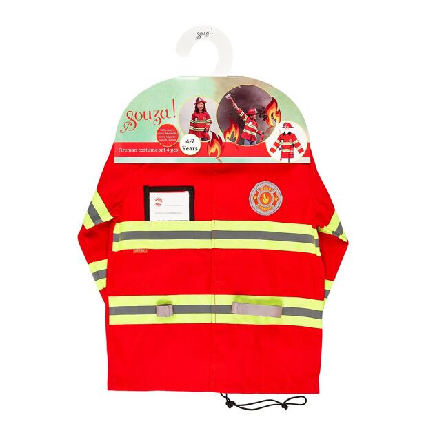 Souza! Dětský kostým Hasič - 4-7 let, 110-122 cm