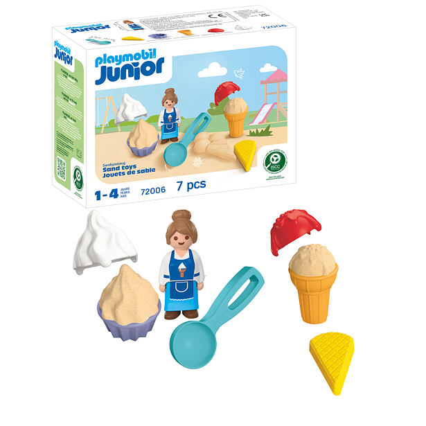 Playmobil JUNIOR: Pieskovisko Zmrzlináreň