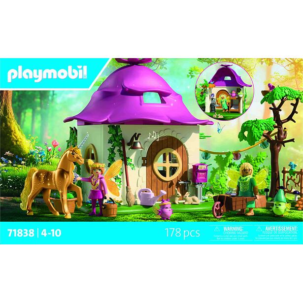 Playmobil Útulný víli príbytok so zlatým jednorožcom