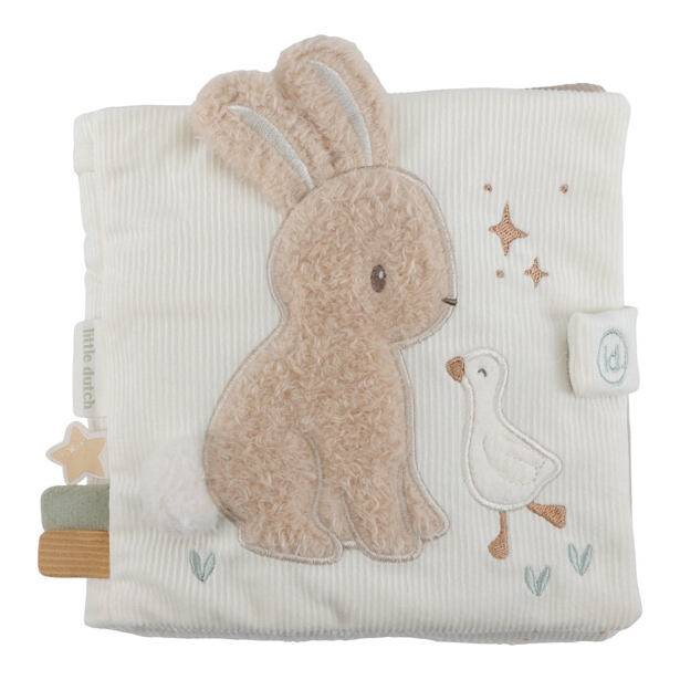 Little Dutch Textilná knižka s aktivitami Newborn Naturals
