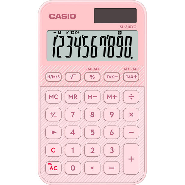 CASIO Taschenrechner pink