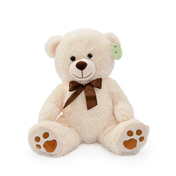 MAC TOYS Medvedík sediaci krémový, 40 cm