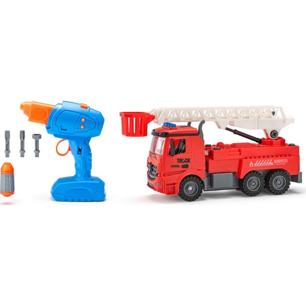 Plastica Auto Hasič na diaľkové ovládanie, stavebnice, 30cm