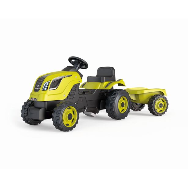 Smoby Šliapací traktor Farmer XL zelený s vozíkom