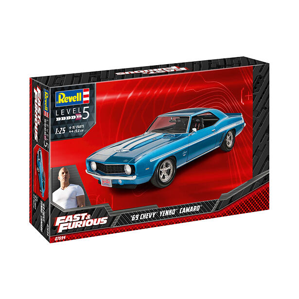 Revell Plastic ModelKit auto 07694 - Fast & Furious 1969 Chevy Camaro Yenko (1:25)