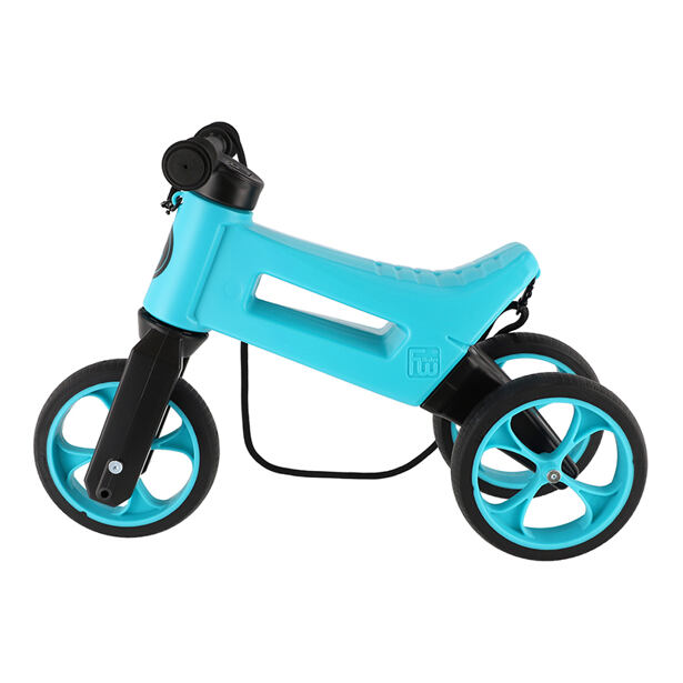 Teddies Odrážadlo FUNNY WHEELS Rider SuperSport 2v1 s popruhom tyrkys
