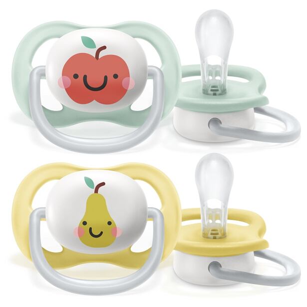 Philips AVENT Cumlík Ultra air neutral (jablko) 0-6m, 2 ks