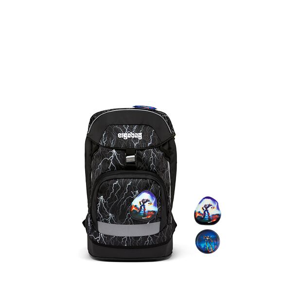 Ergobag Prime školský batoh Black reflexný 2023