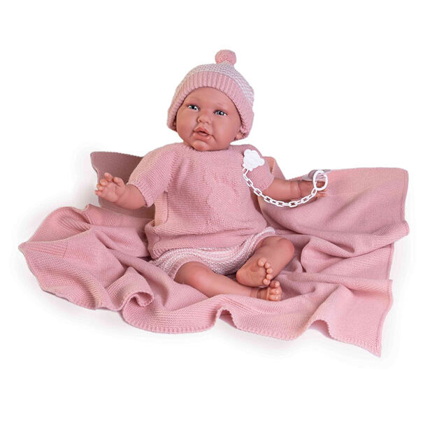 Antonio Juan 81055 Môj prvý REBORN DANIELA - realistická bábika bábätko s mäkkým látkovým telom - 52