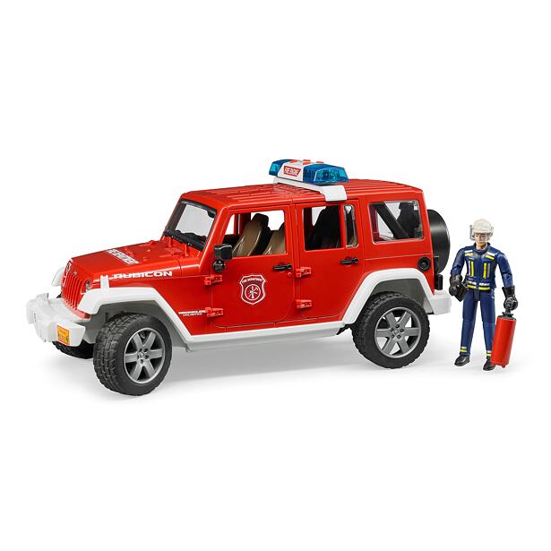 Bruder JEEP Rubicon - požiarna + figúrka