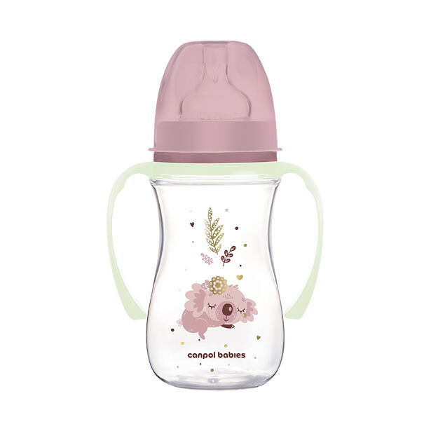 Canpol Babys Anti-Kolik-Flasche EasyStart SLEEPY KOALA 240 ml rosa