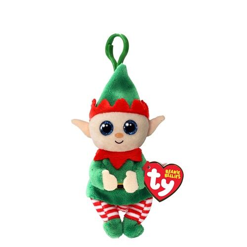 TY Beanie Bellies ELFONZO, 8,5 cm - zelený elf - prívesok