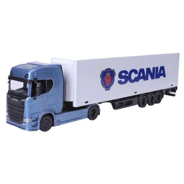Bburago 1:43 Truck with trailer - Scania 770 S - White Trailer SCANIA