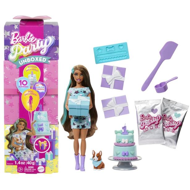 Mattel Barbie Party REVEAL tyrkysová
