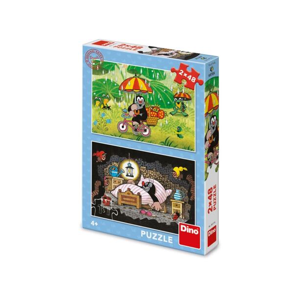 Dino Krtkov deň 2x48 dielikov Puzzle