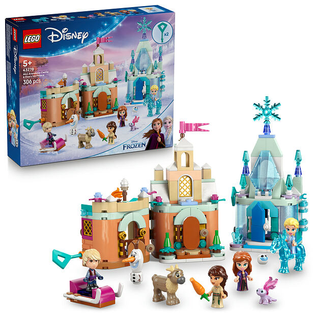 LEGO® │ Disney 43278 Miniatúrny hrad Arendelle a Elsa a jej ľadový palác