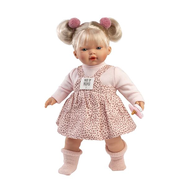 Llorens 33158 ROBERTA - realistická bábika so zvukmi a mäkkým látkovým telom 33 cm
