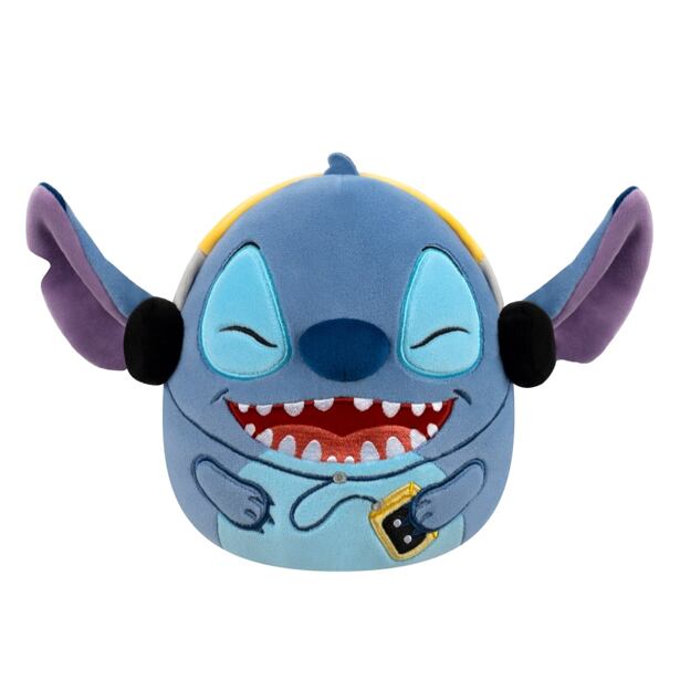 SQUISHMALLOWS Disney Stitch so slúchadlami, 25 cm
