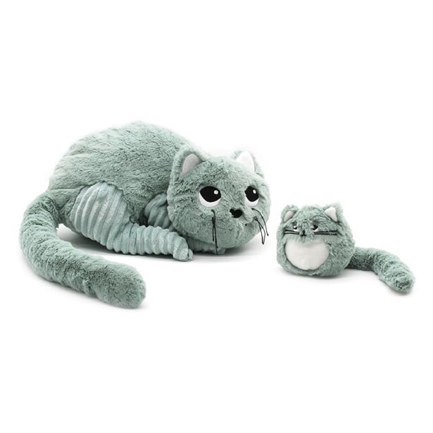 PTIPOTOS Plyšová mačka Miaou mätová - mama s miminkom