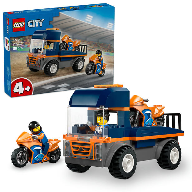LEGO® City 60491 Kamion na přepravu motorek