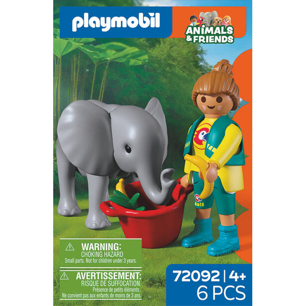 Playmobil Slůně a ošetřovatelka