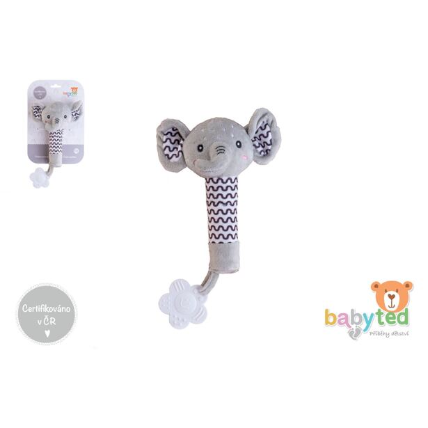 Babyted Slon pískatko / hryzátko plyš 25cm