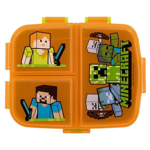 Cutie de gustări STOR Minecraft XL cu compartimente