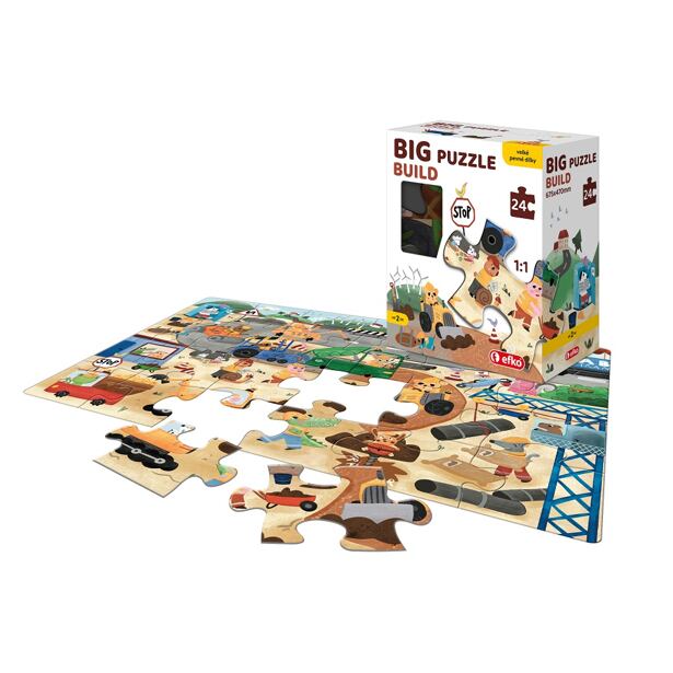 Efko Puzzle BIG – Staveniště 24 dílků