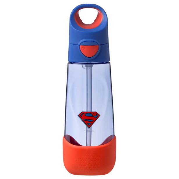 b.box Lahev na pití s brčkem 600 ml - Superman