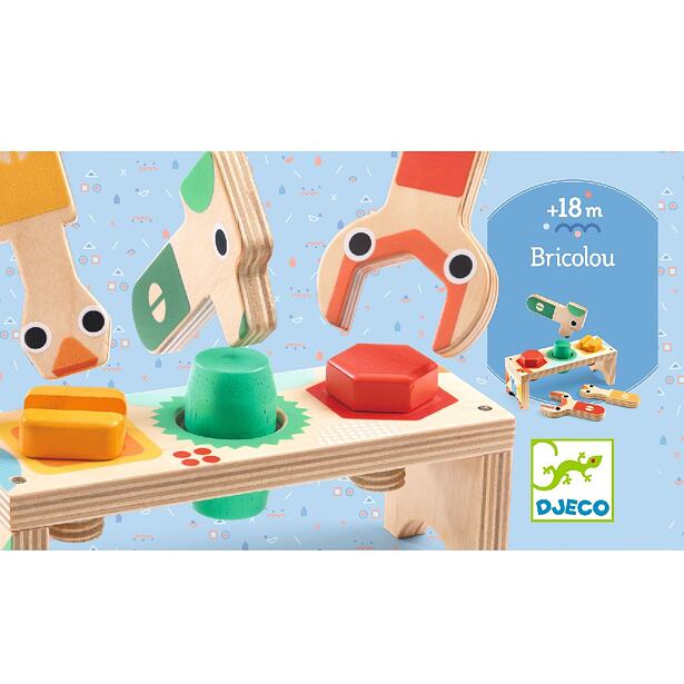 DJECO Drevený stôl pre malých domácich majstrov