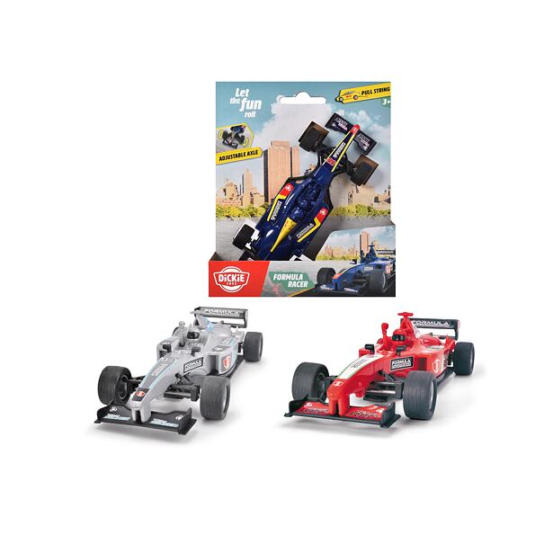 Dickie Formula 14 cm, naťahovanie na šnúrku, 3 druhy