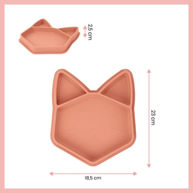 Babymoov Silikonový talíř ISY´PLATE Fox
