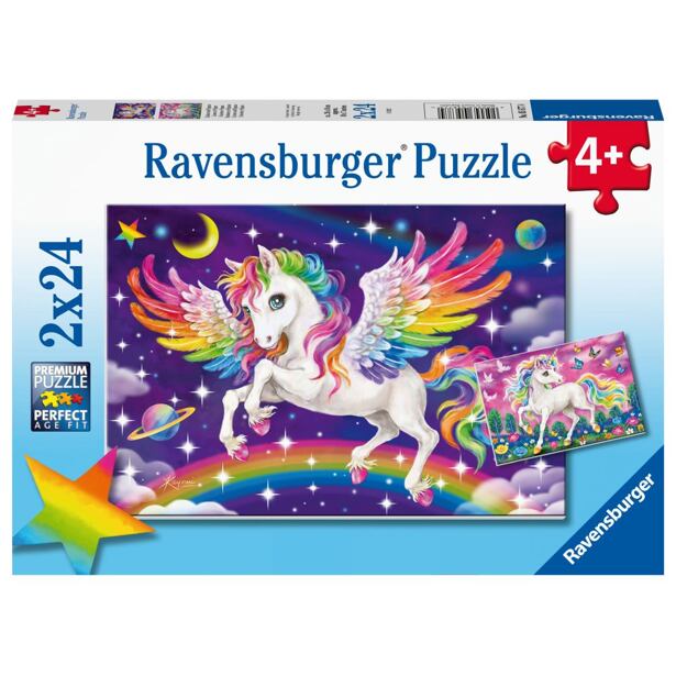 Ravensburger Jednorožec a Pegas Puzzle 2x24 dílků